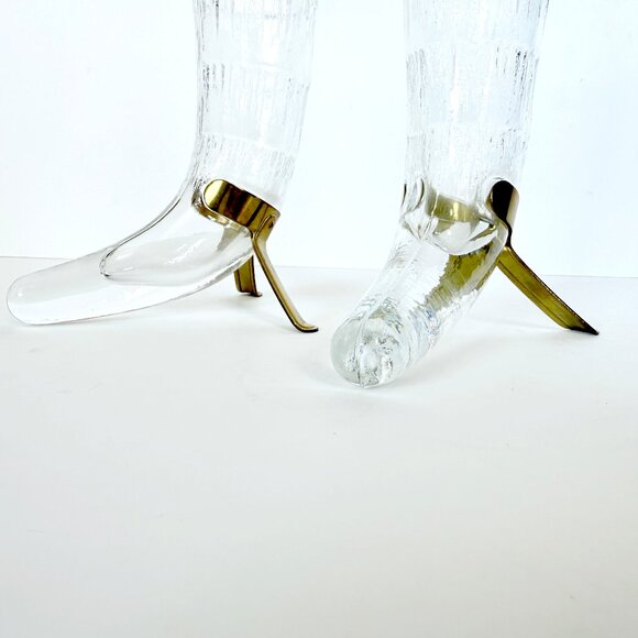 Vintage 80s Finnish Beer Horn Beer Glass Littala Finland Harald By Valto Kokko - Picture 9 of 16